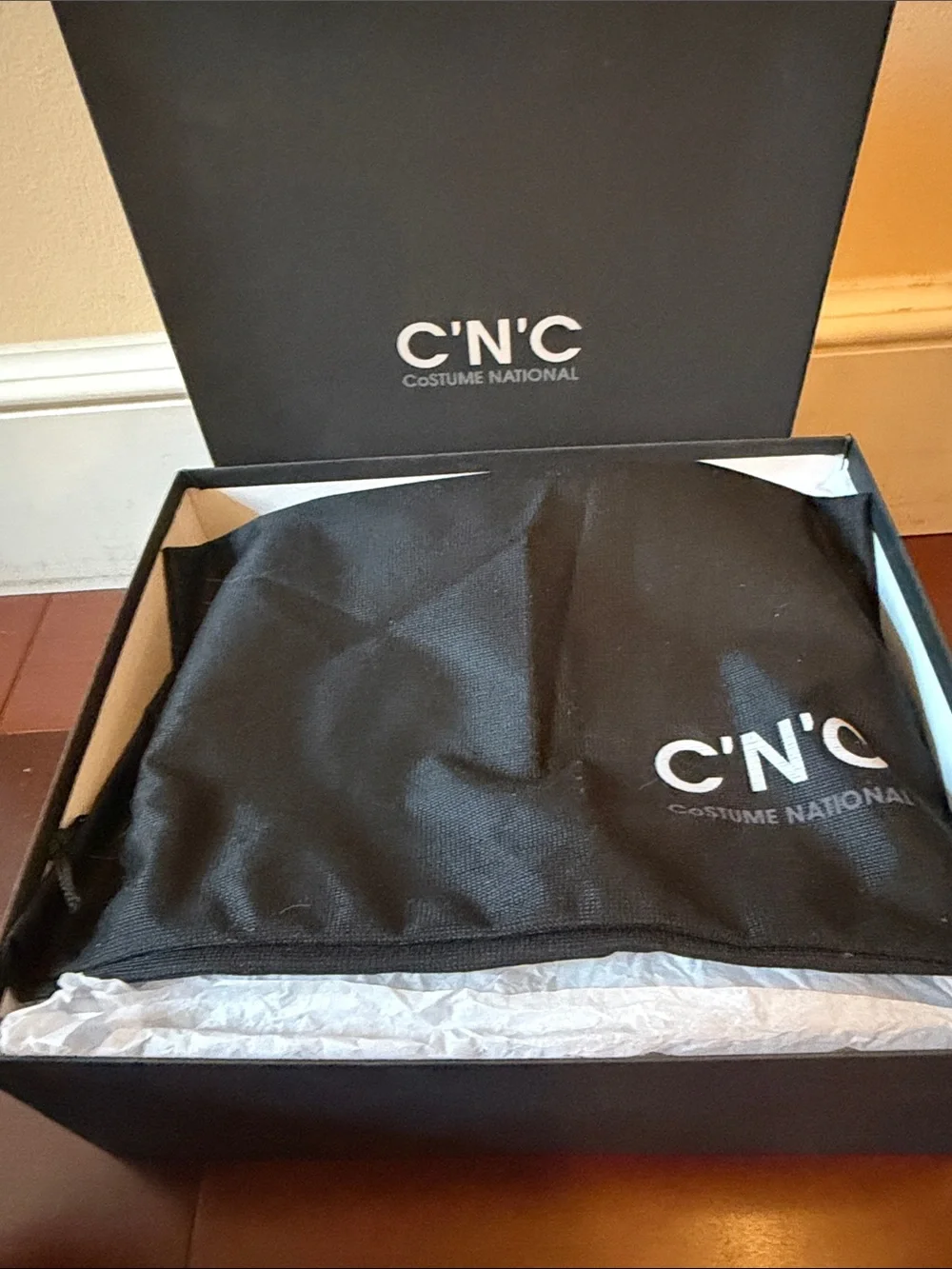 CNC Costume National Cream Leather Boots